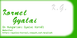 kornel gyalai business card