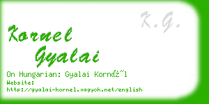 kornel gyalai business card